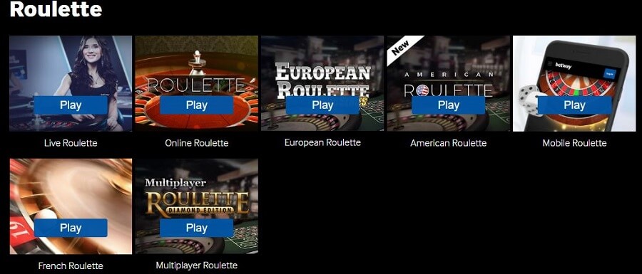 Betway Roulette