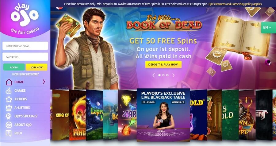 play ojo online casino