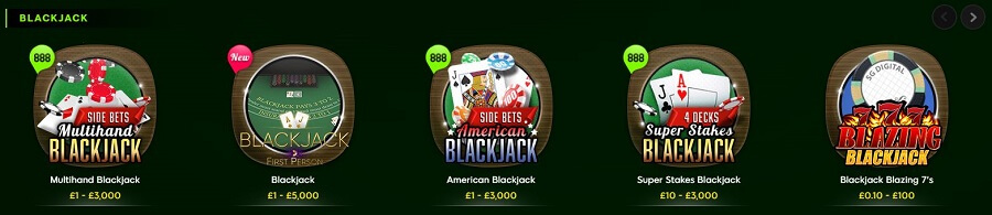 888 Casino Blackjack