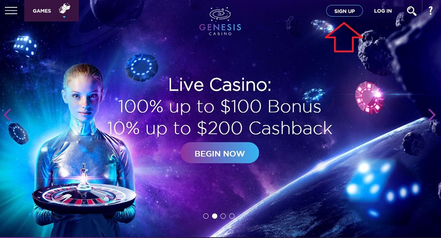 Genesis Casino Registration 1