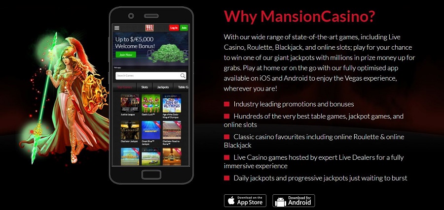 Mansion Casino Mobile