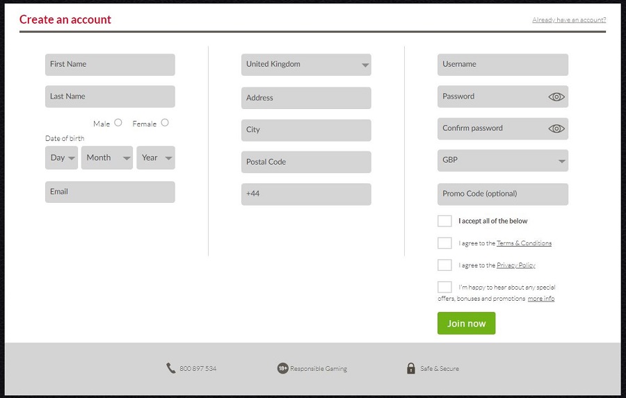 Mansion Casino Registration 2