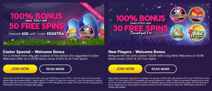 Wink Slots Seasonal Promotions
