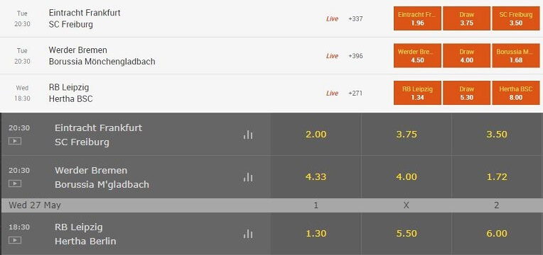 888 Sport Odds Comparison