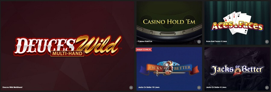 Betfair Casino Video Poker