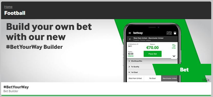 Betway Bet Builder