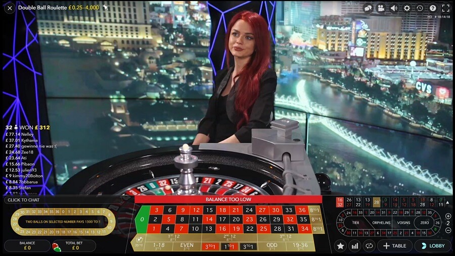 Dream Vegas Live Roulette