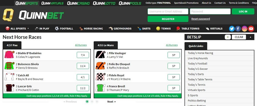 quinnbet voucher codes