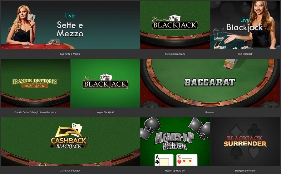 bet365 Online Casino Card Games