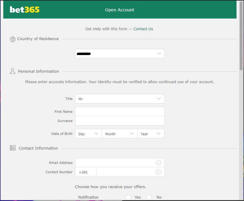 bet365 Online Casino Registration 2