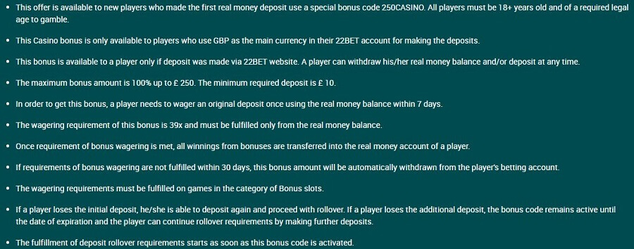 22Bet Welcome Bonus 2