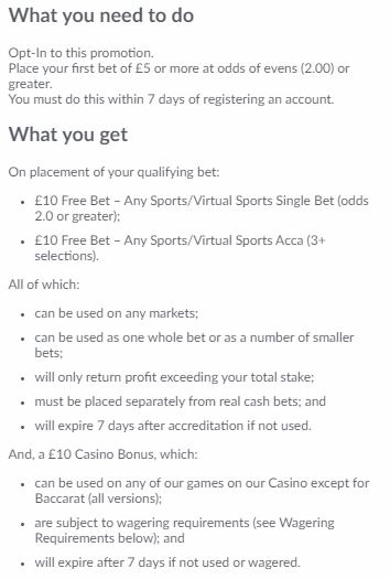 BetVictor Welcome Bonus 2