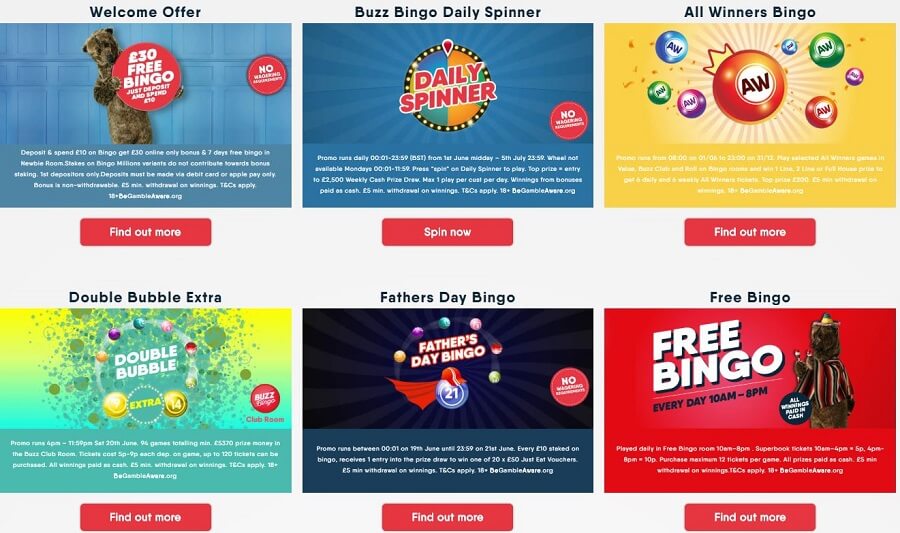 Buzz Bingo Promotions