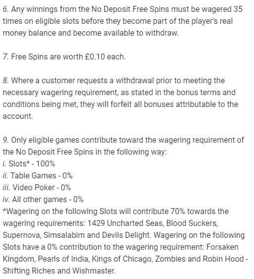 LeoVegas Free Spins Wagering Requirements