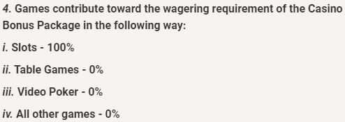 LeoVegas Wagering Contributions