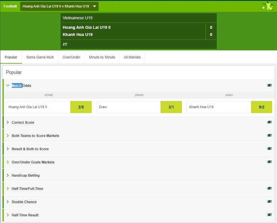 Paddy Power Live Betting