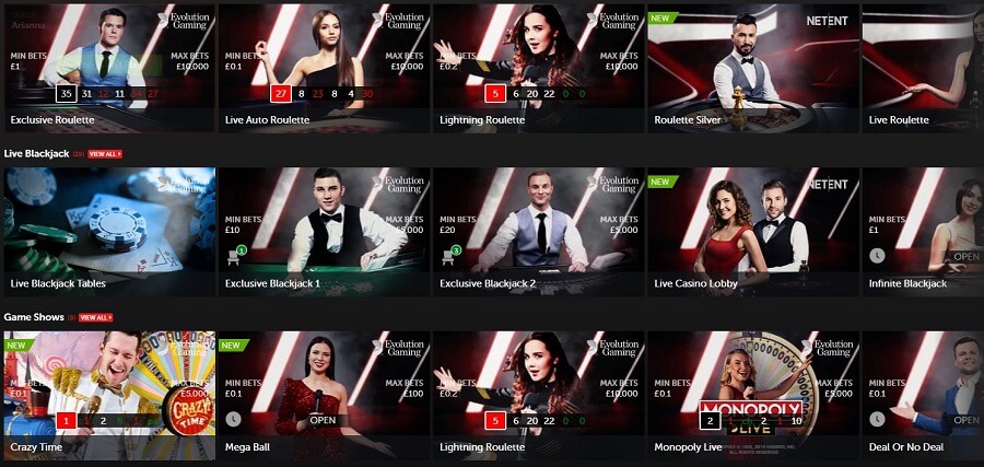 Betsafe Casino Live Casino