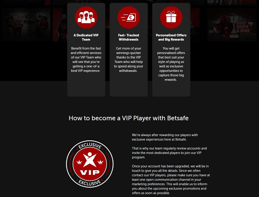 Betsafe Casino Loyalty Program 2