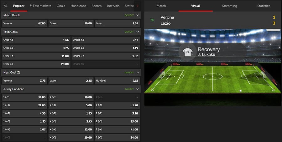 Betsafe Live Betting