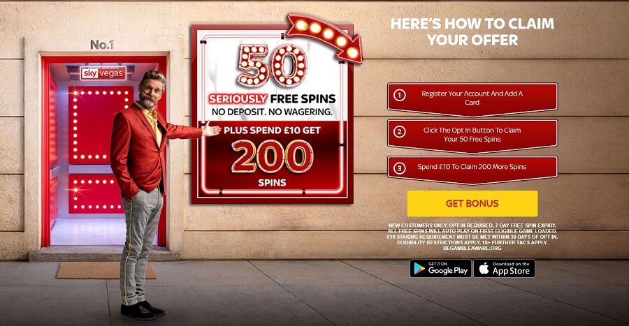 Free Spins No Deposit Sky Vegas