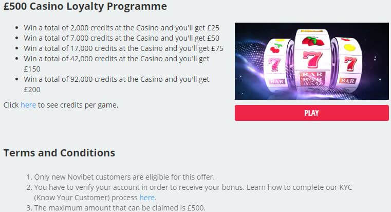 novibet casino login