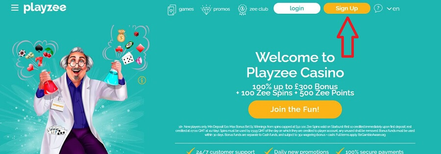 Playzee Register 1