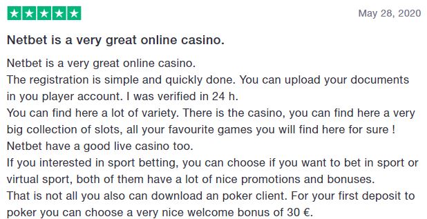 NetBet Trustpilot 2