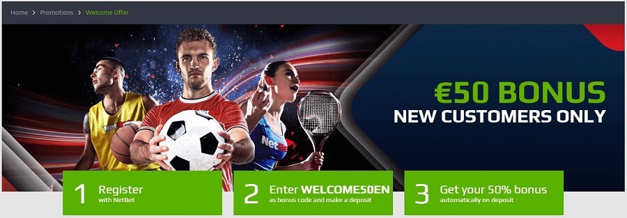 NetBet Welcome Bonus 1