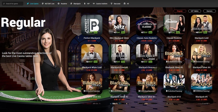 Tonybet Live Casino